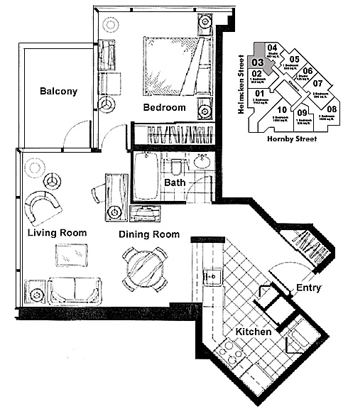 Floor plan 603