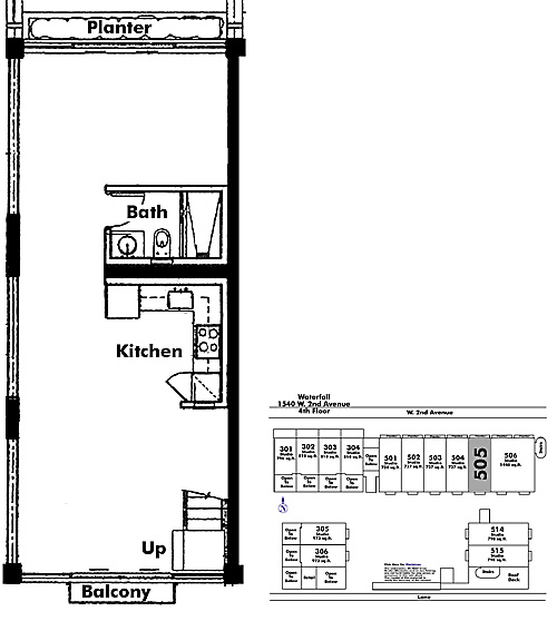 Floor plan 505