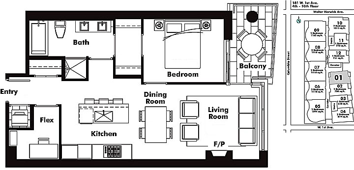Floor plan 601