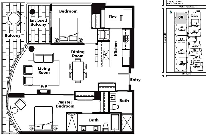 Floor plan 609