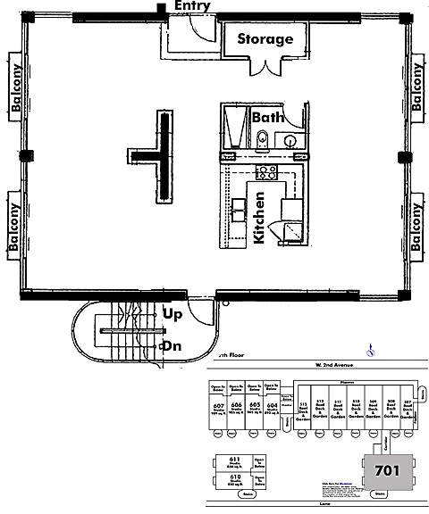 Floor plan 701