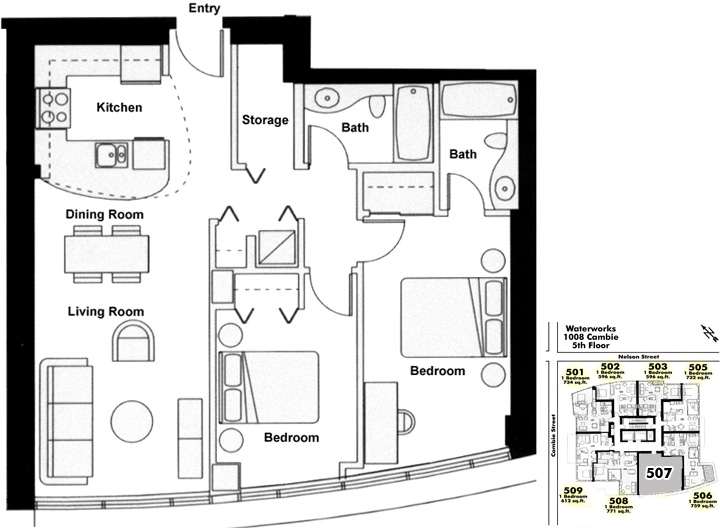 Floor plan 507