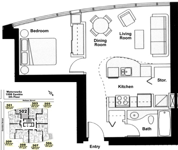 Floor plan 502