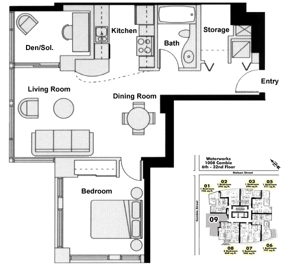 Floor plan 609