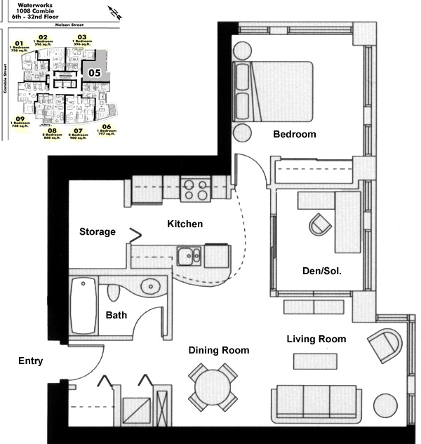 Floor plan 605