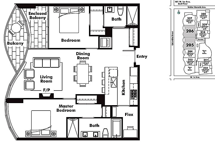 Floor plan 205