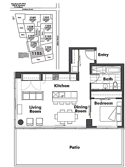 Floor plan 1105