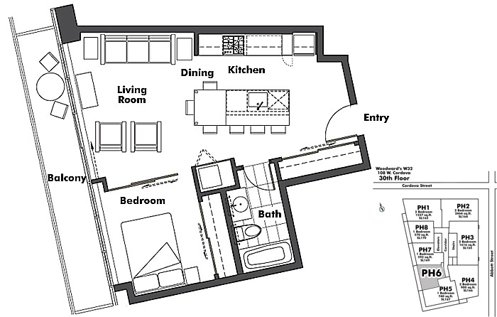 Floor plan PH6