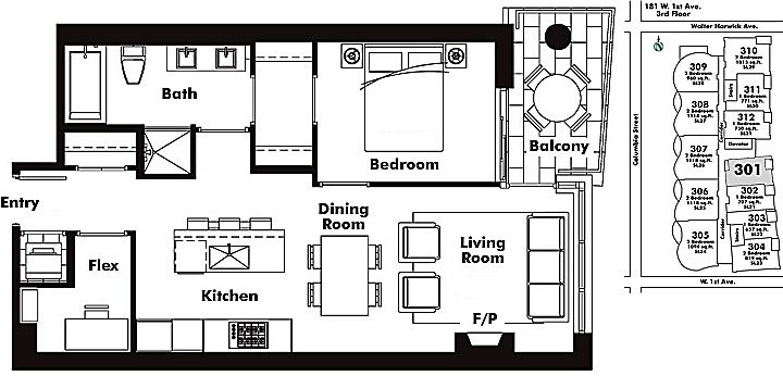 Floor plan 301