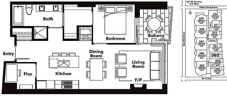 Floor plan 302
