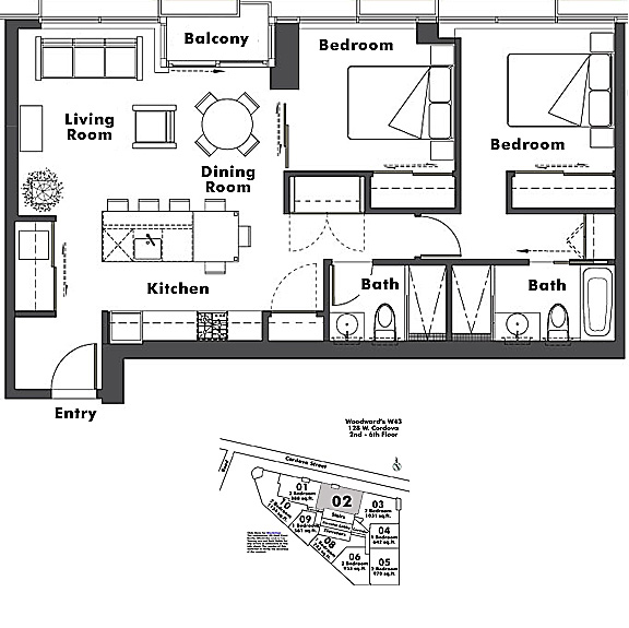 Floor plan 2102