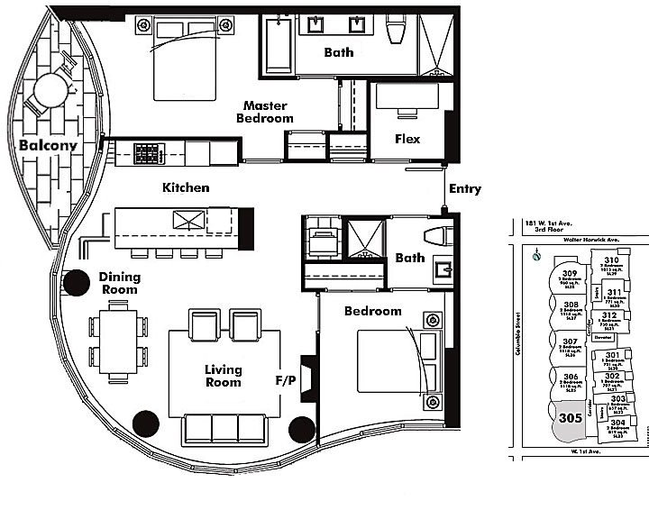 Floor plan 305