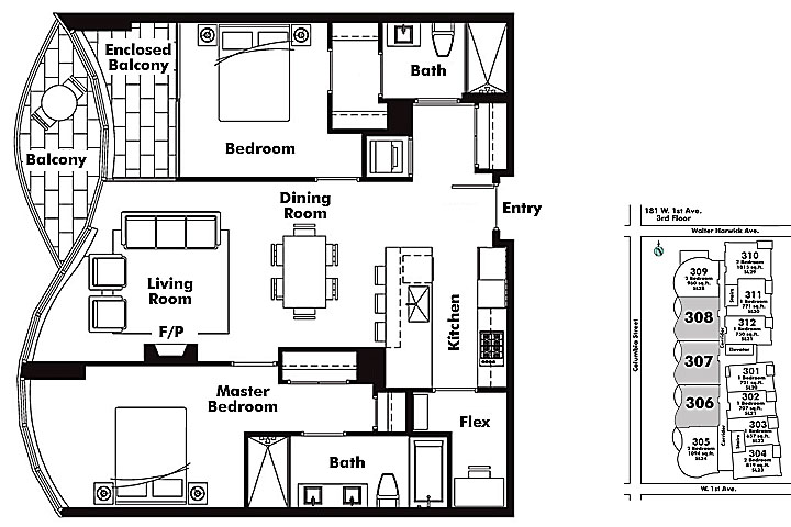 Floor plan 307