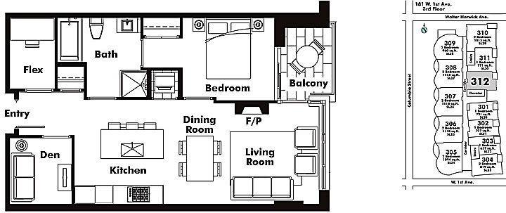 Floor plan 312