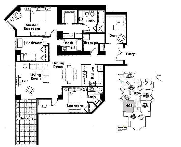Floor plan 405