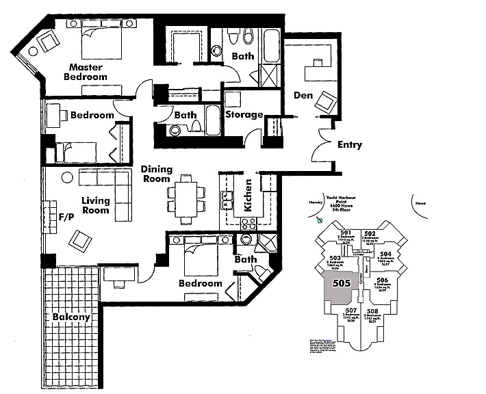 Floor plan 505
