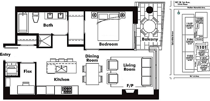 Floor plan 1101