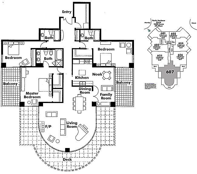 Floor plan 607