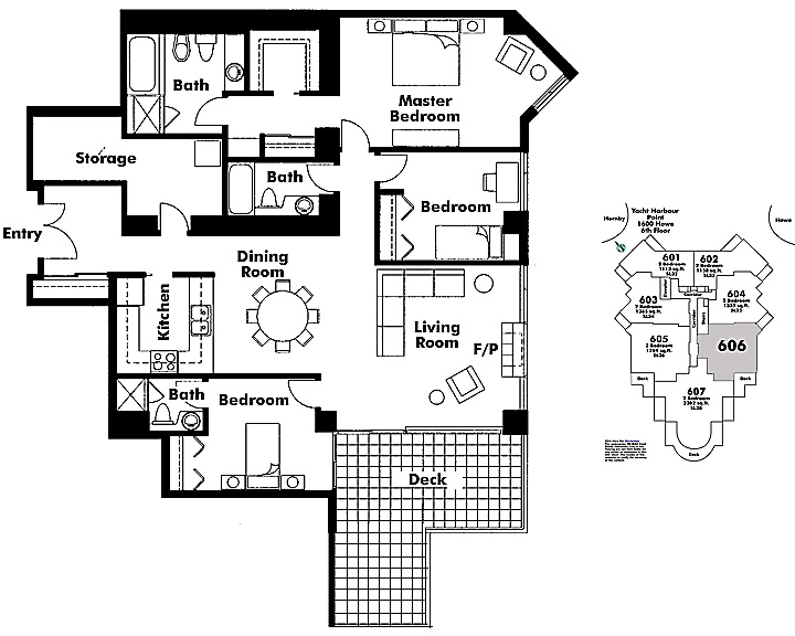 Floor plan 606