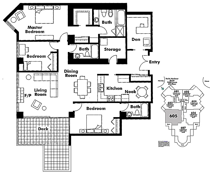Floor plan 605
