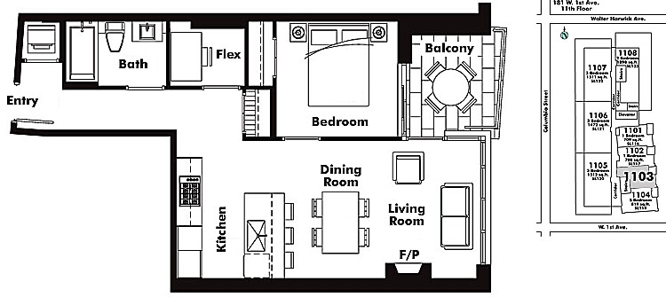 Floor plan 1103