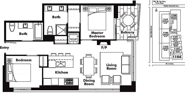 Floor plan 1104