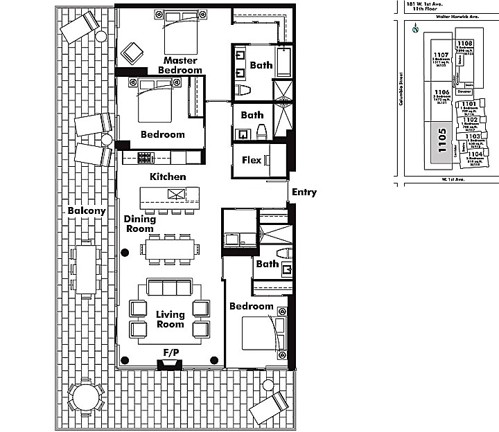 Floor plan 1105