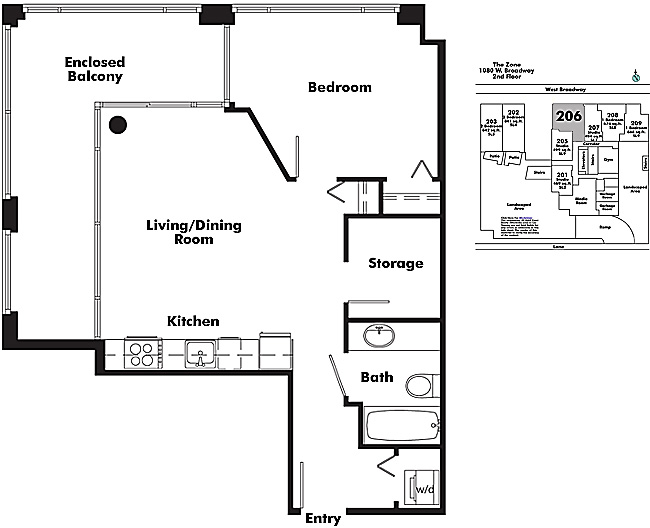 Floor plan 206