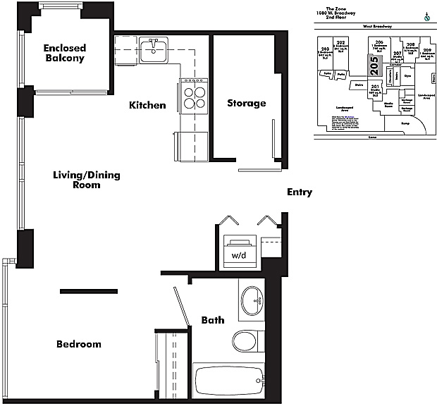 Floor plan 205