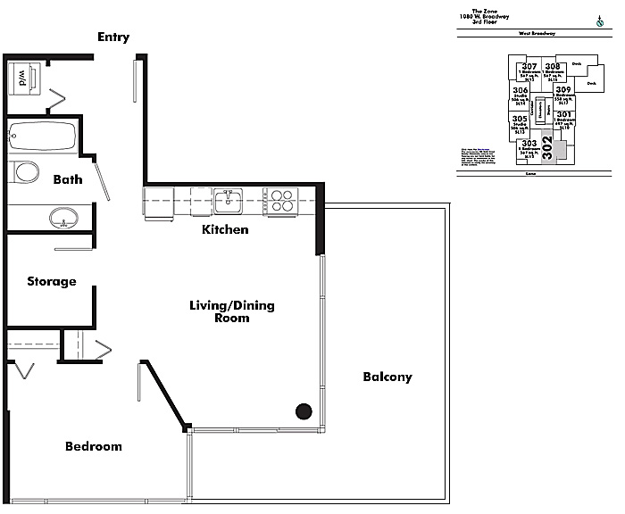 Floor plan 302