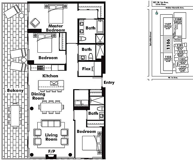 Floor plan 1106