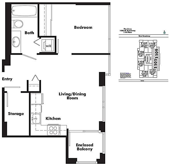 Floor plan 1101