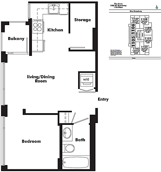 Floor plan 1105