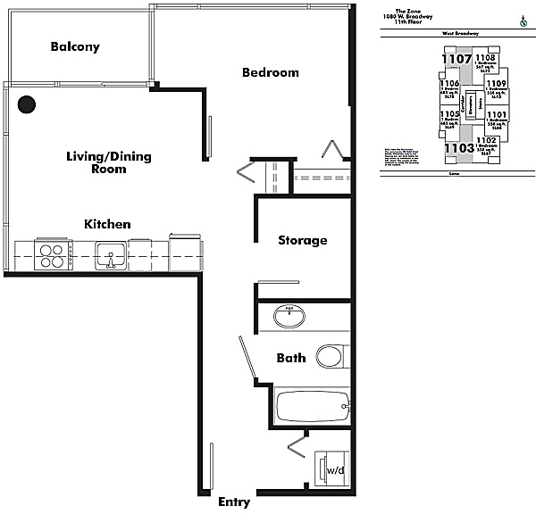 Floor plan 1107