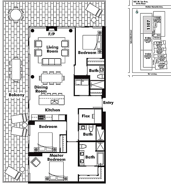 Floor plan 1107