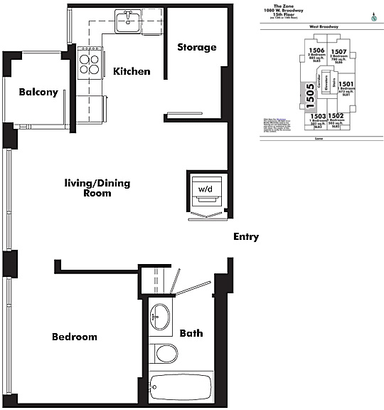 Floor plan 1505
