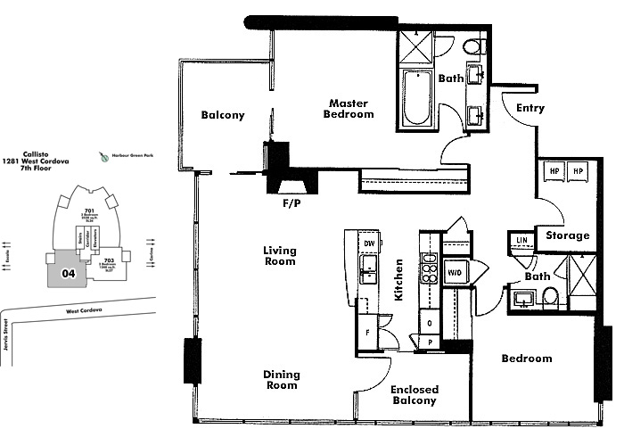 Floor plan 704