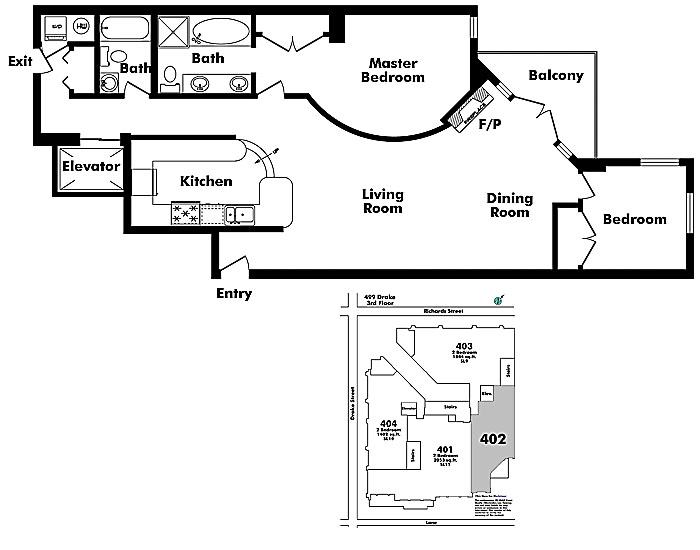 Floor plan 402