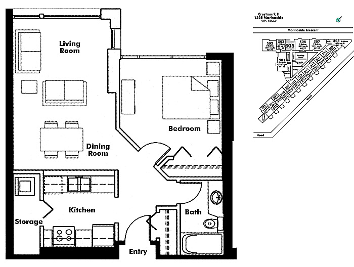 Floor plan 505