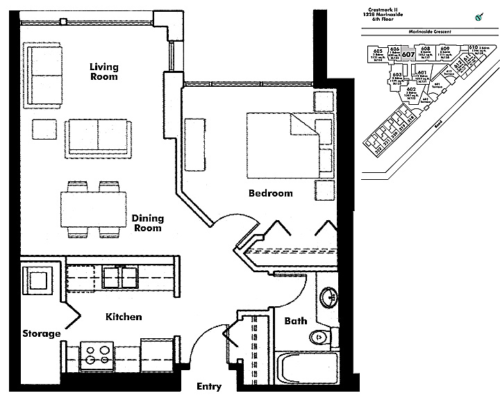 Floor plan 607
