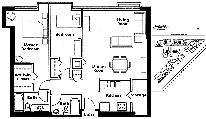 Floor plan 608