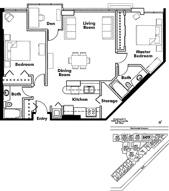 Floor plan 609