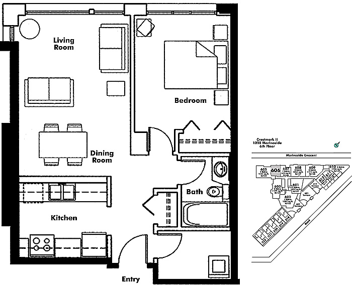 Floor plan 606