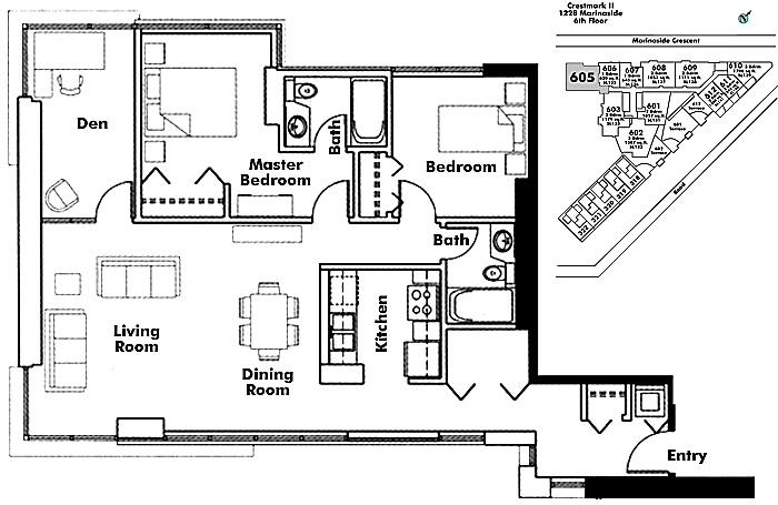 Floor plan 605