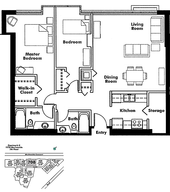 Floor plan 708