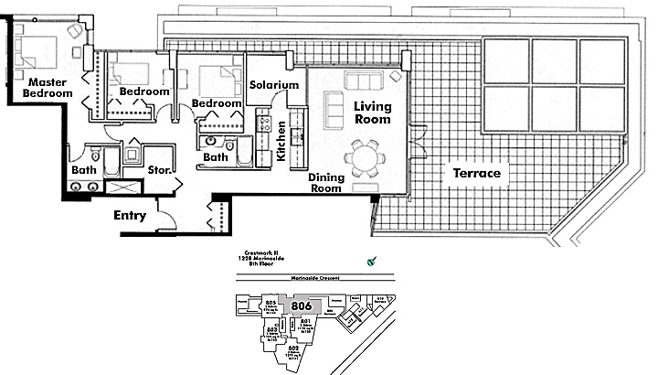 Floor plan 806