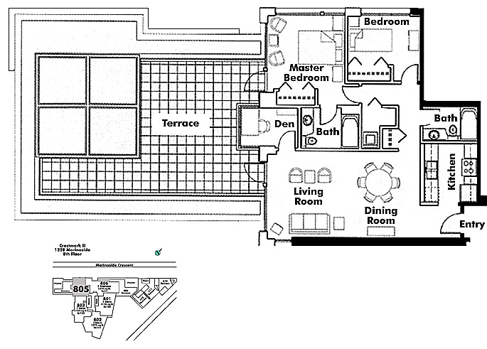 Floor plan 805