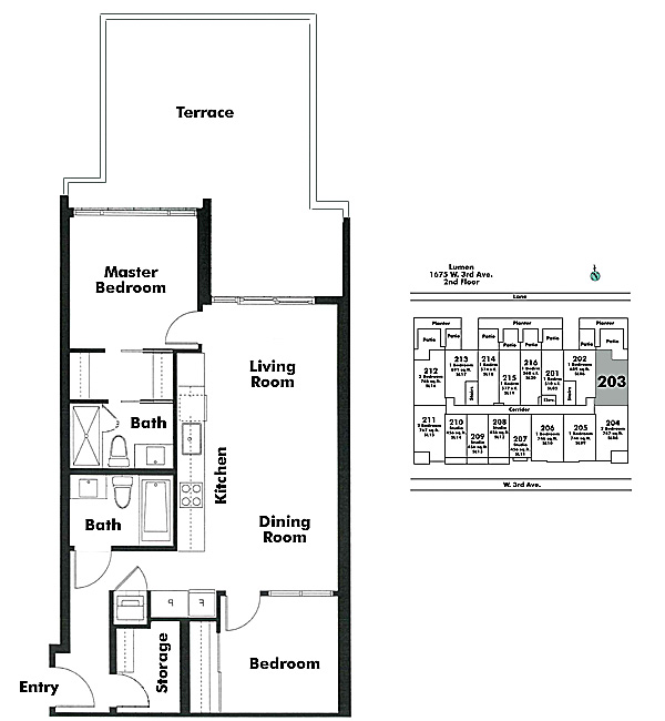 Floor plan 203