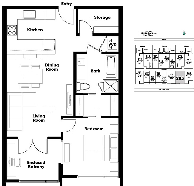 Floor plan 205