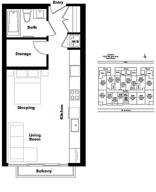 Floor plan 207